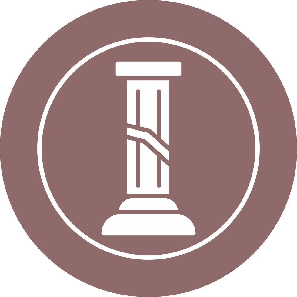 Broken Pillar Vector Icon