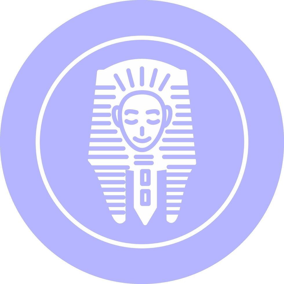 icono de vector de cara egipcia