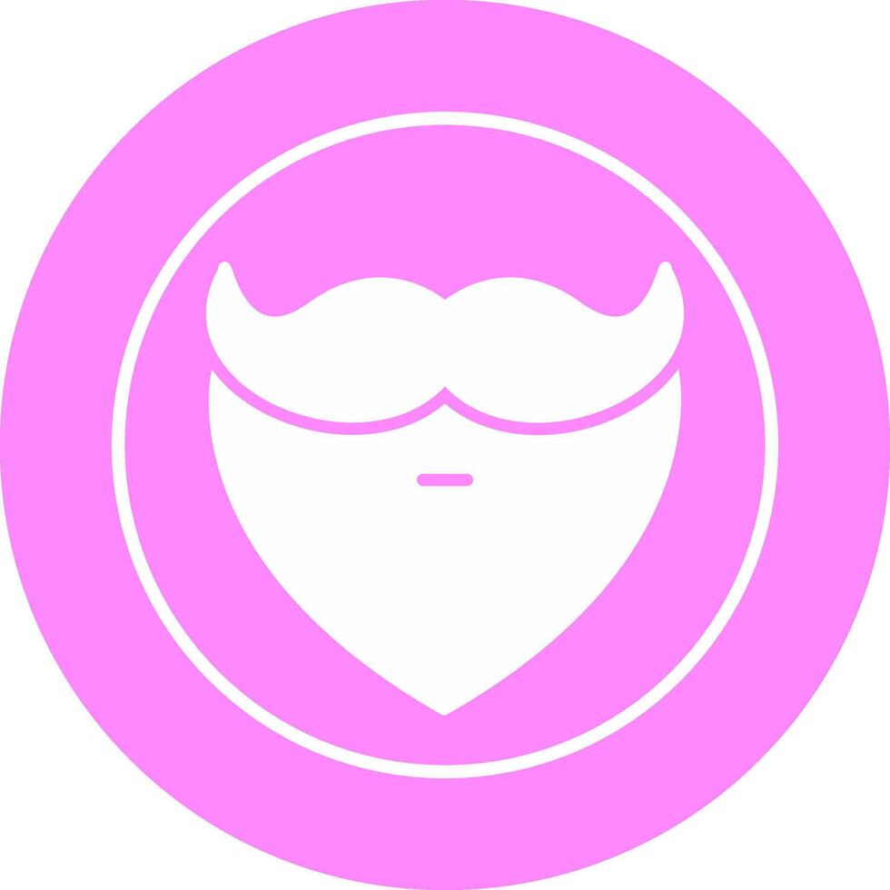 barba y Bigote yo vector icono