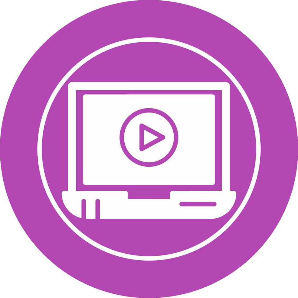 Video Screening Vector Icon