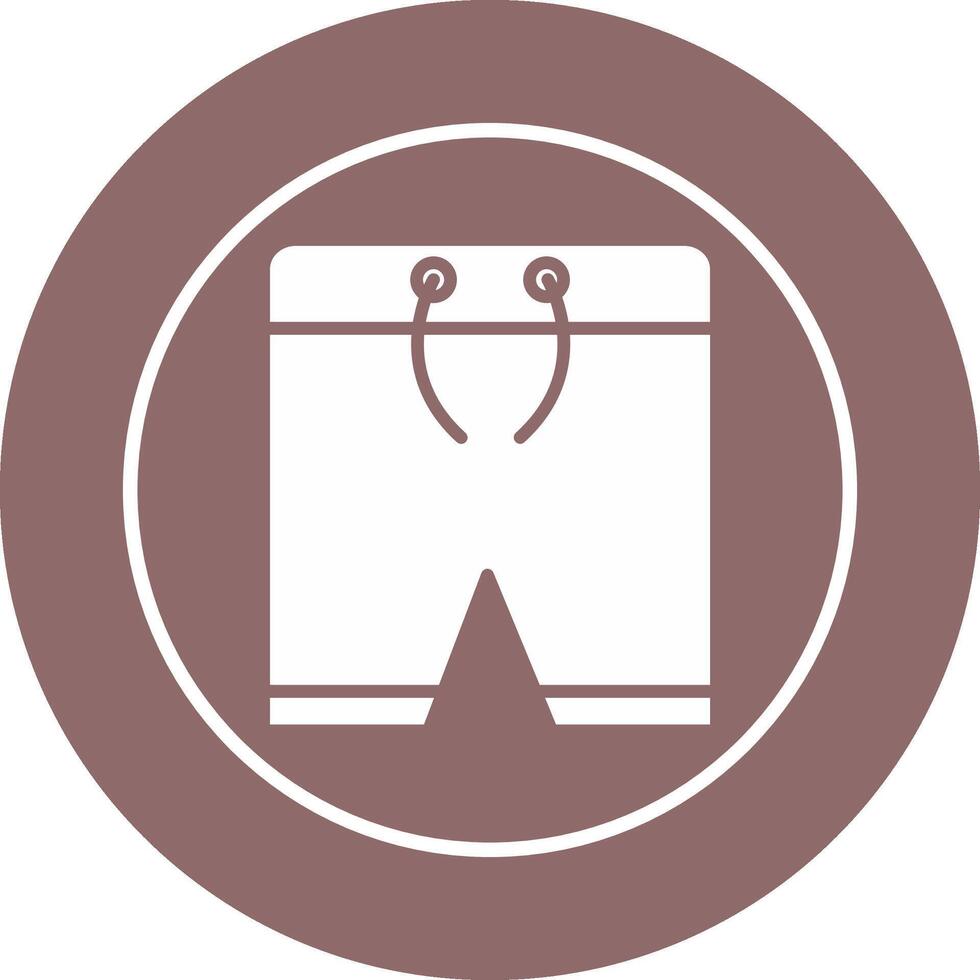 icono de vector de pantalones cortos