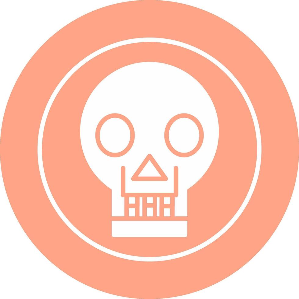 Skull X ray Vector Icon