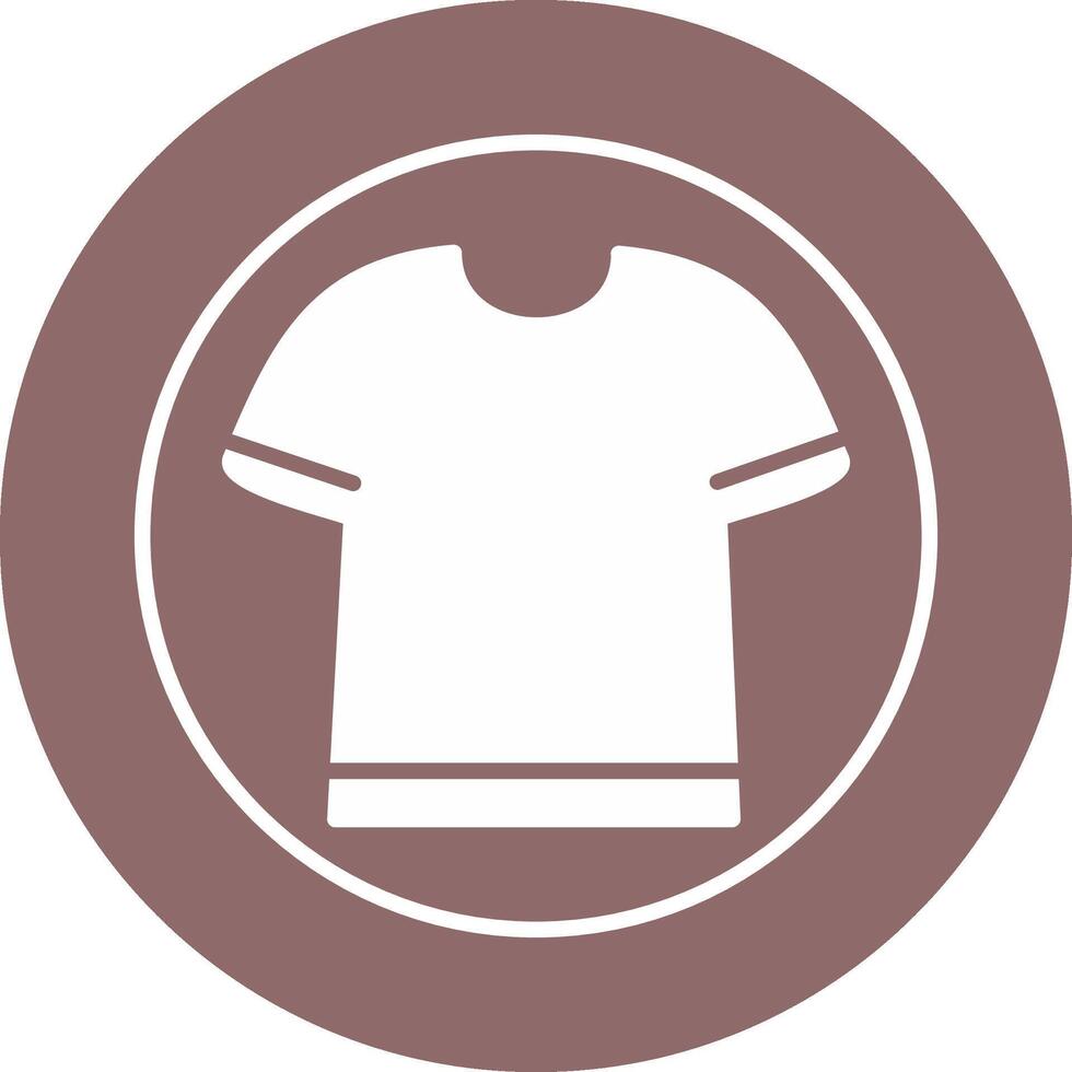 T Shirt with Lines Vector Icon