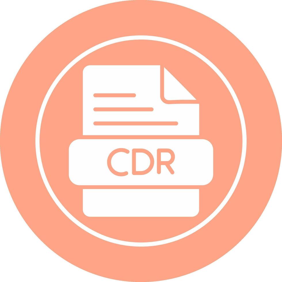 icono de vector de cdr