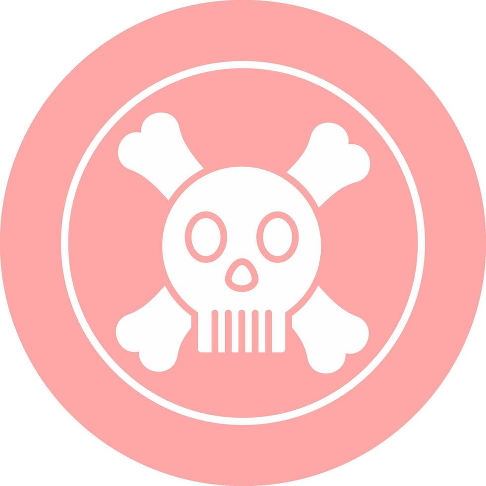 icono de vector de signo de muerte