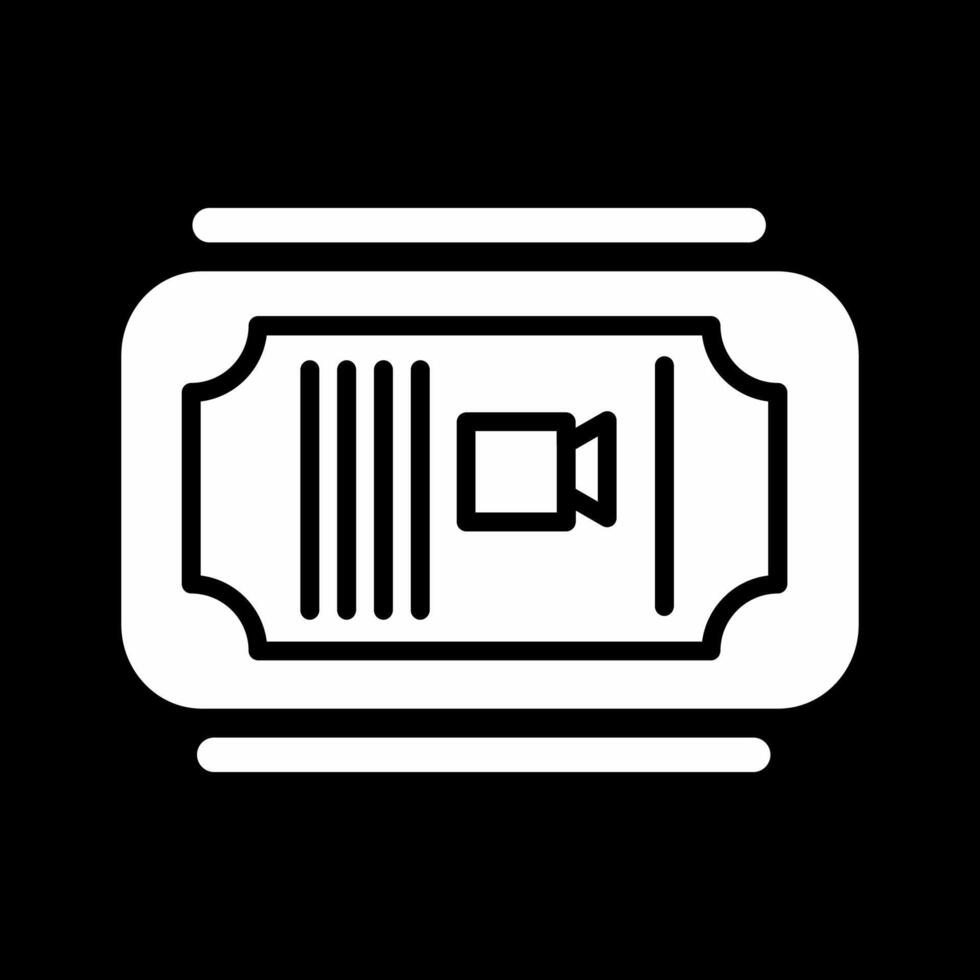 Cinema Ticket Vector Icon