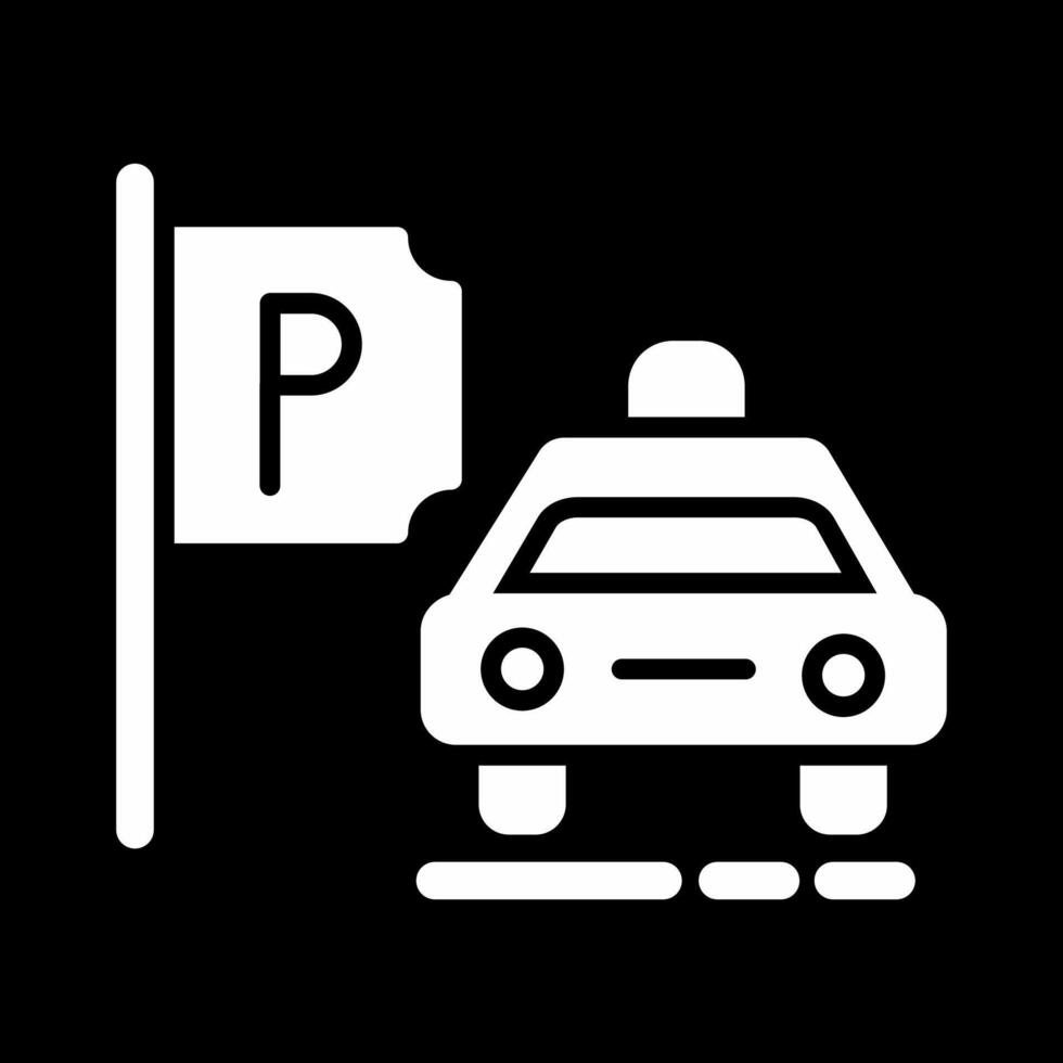 Taxi Stand Vector Icon