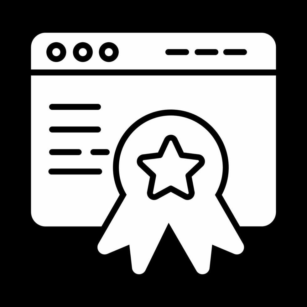 Web Award Vector Icon