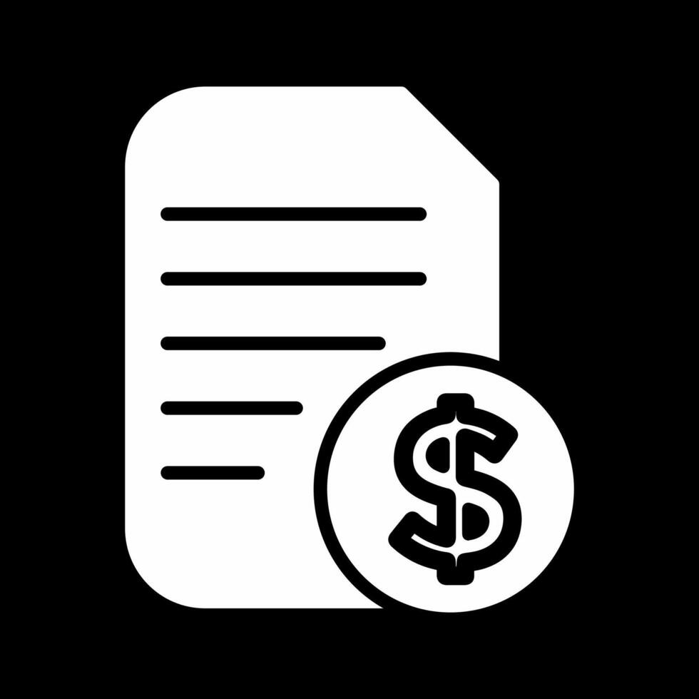 Dollar Document Vector Icon