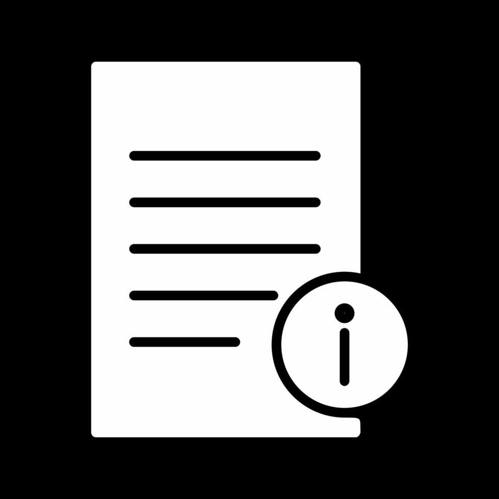 Information Document Vector Icon
