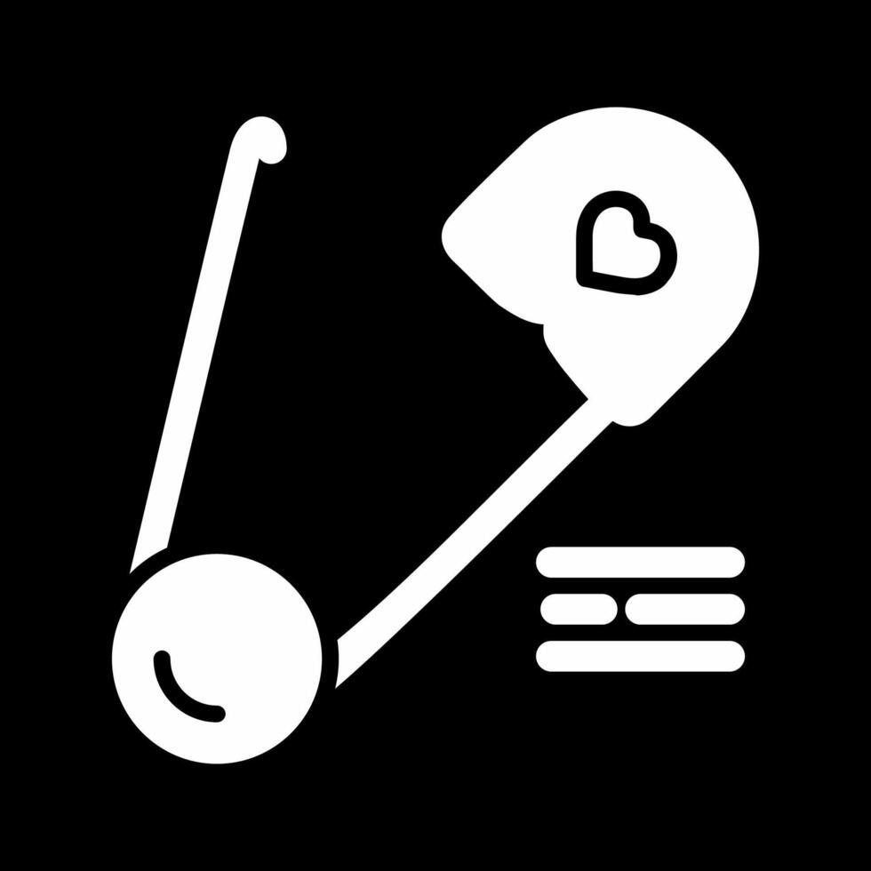 Safety Pin Vector Icon