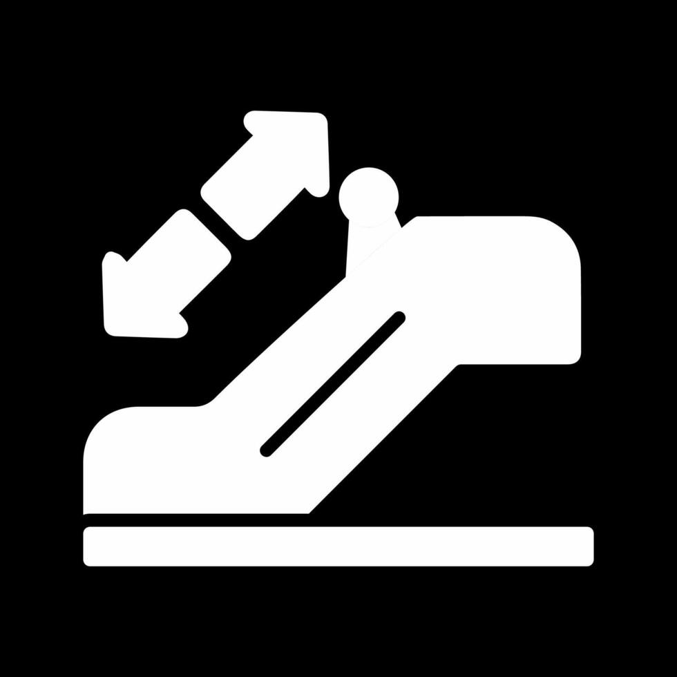 icono de vector de escalera mecánica horizontal