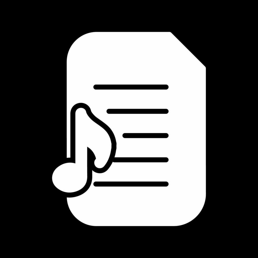 Audio Document Vector Icon