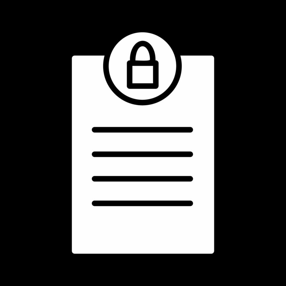 Privacy Page Vector Icon