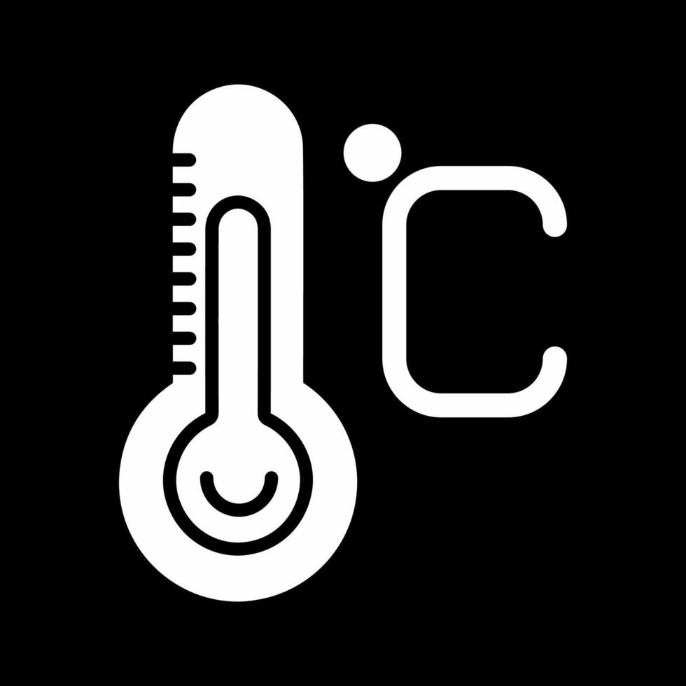 icono de vector de temperatura