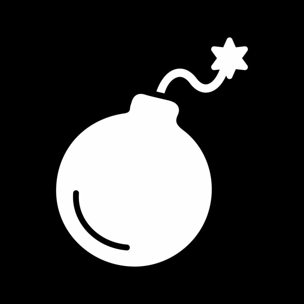 icono de vector de bomba