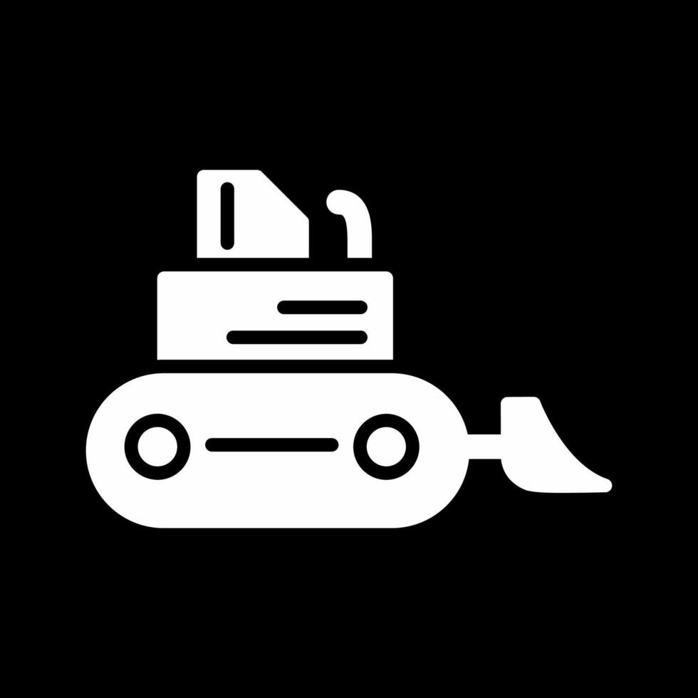 Bulldozer Vector Icon