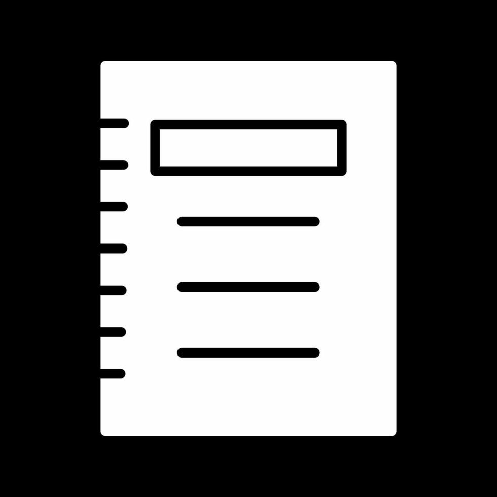 Notepad Vector Icon