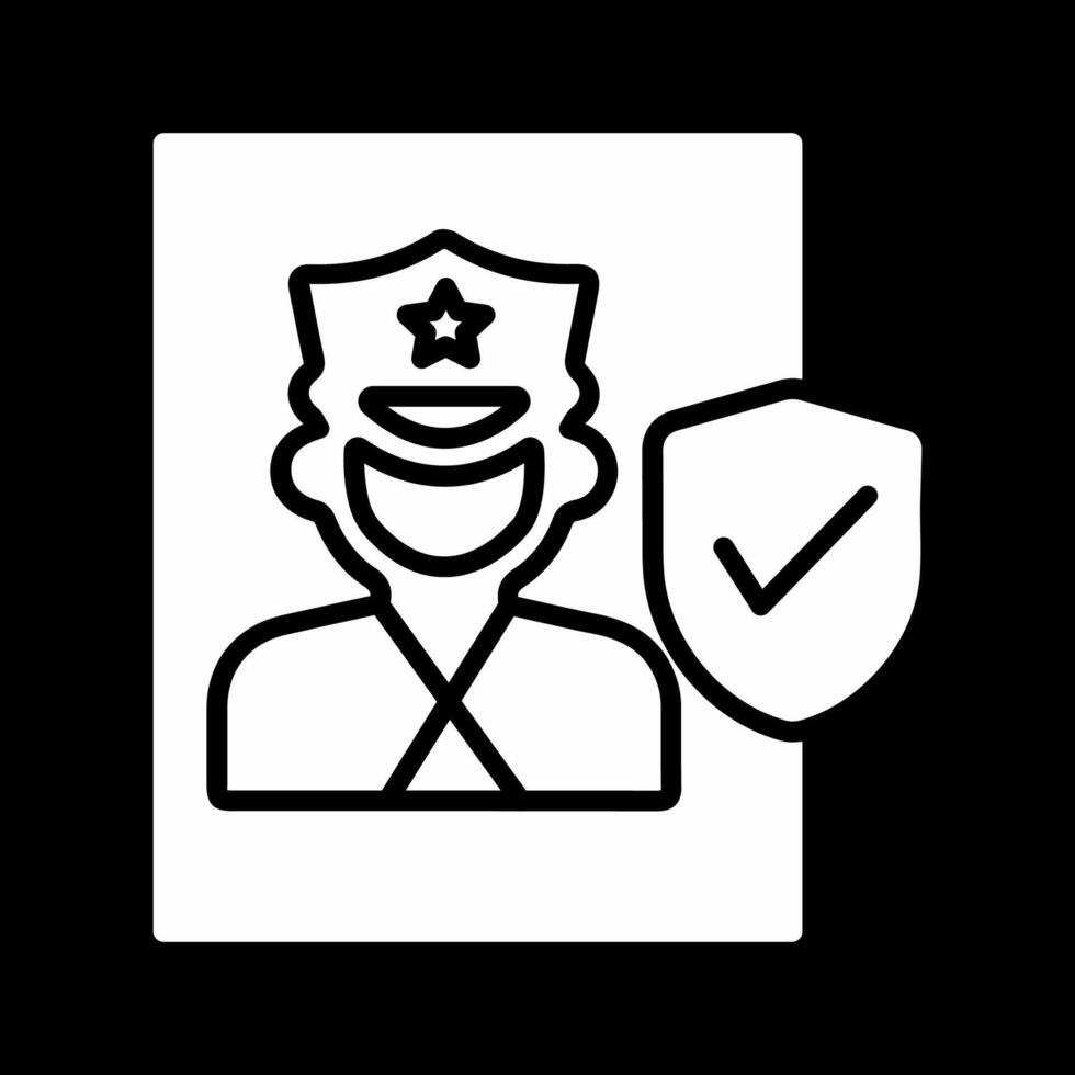 Cinema Security Guard Vector Icon