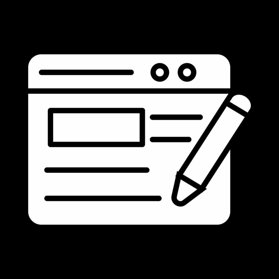 Blogging Service Vector Icon