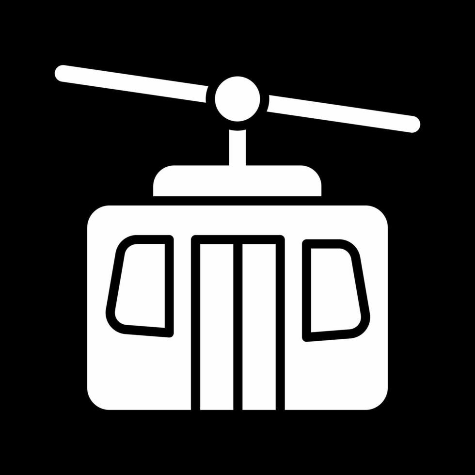 icono de vector de teleférico