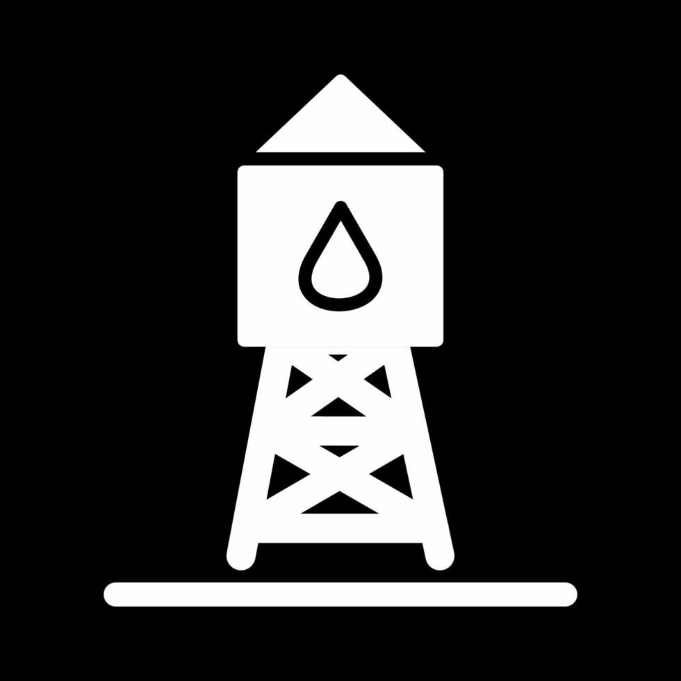 icono de vector de torre de agua