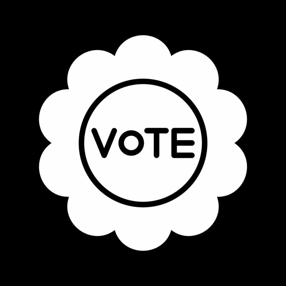 icono de vector de voto