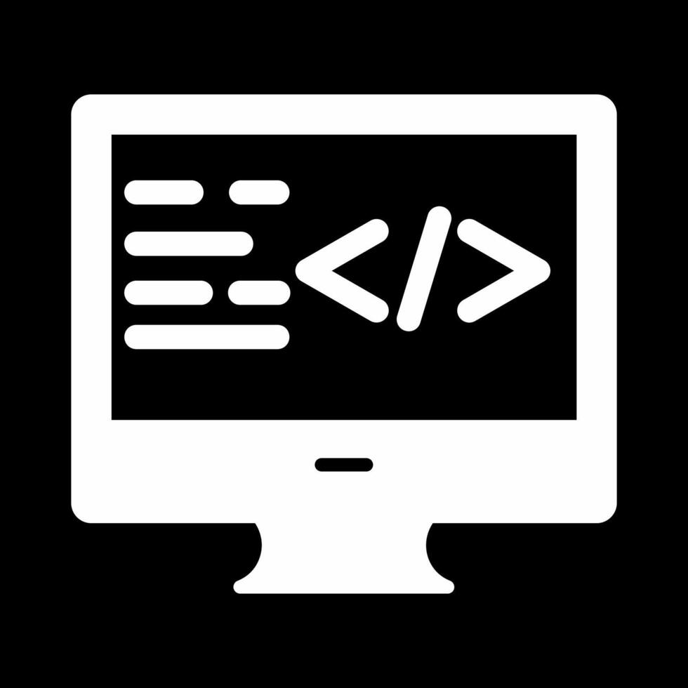 icono de vector de codificación