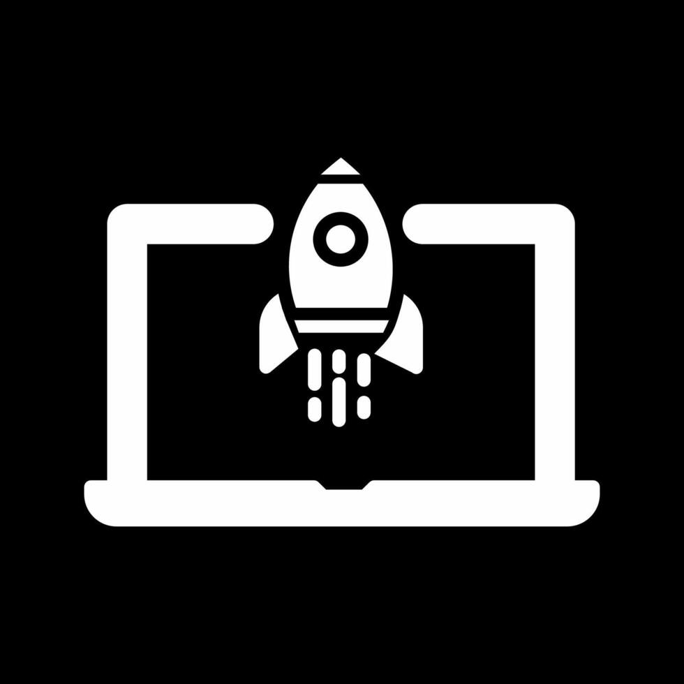 Laptop Startup Vector Icon