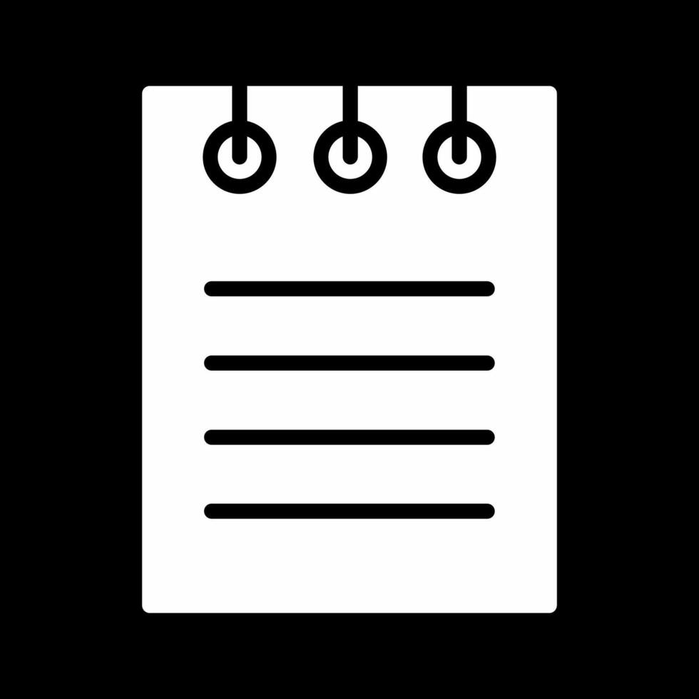 Notepad Vector Icon