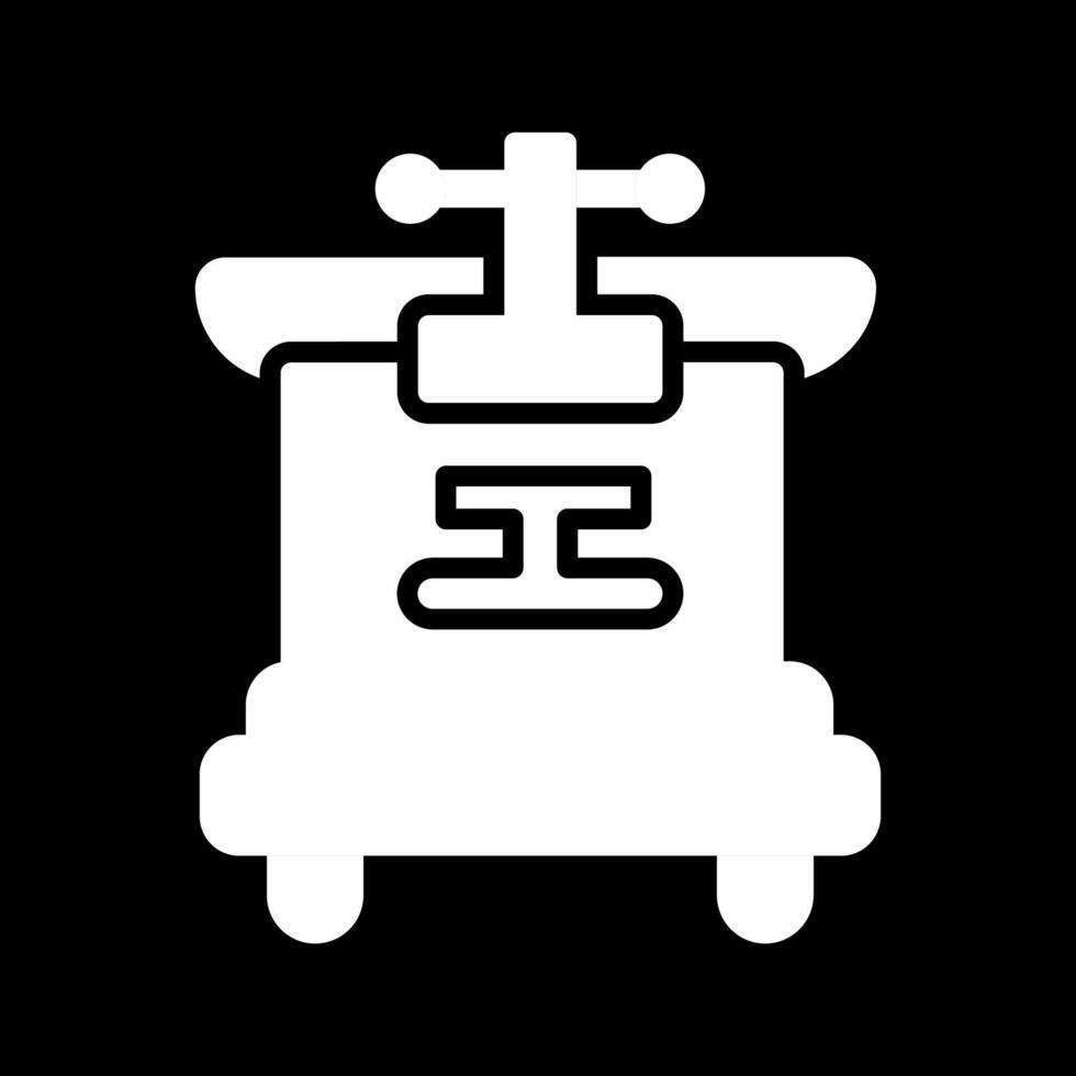 Machine Press Vector Icon