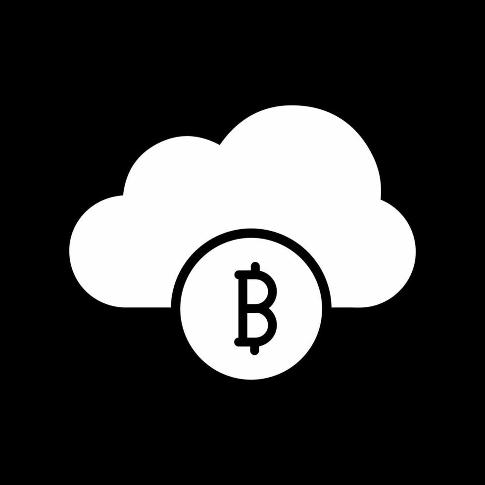 icono de vector de nube