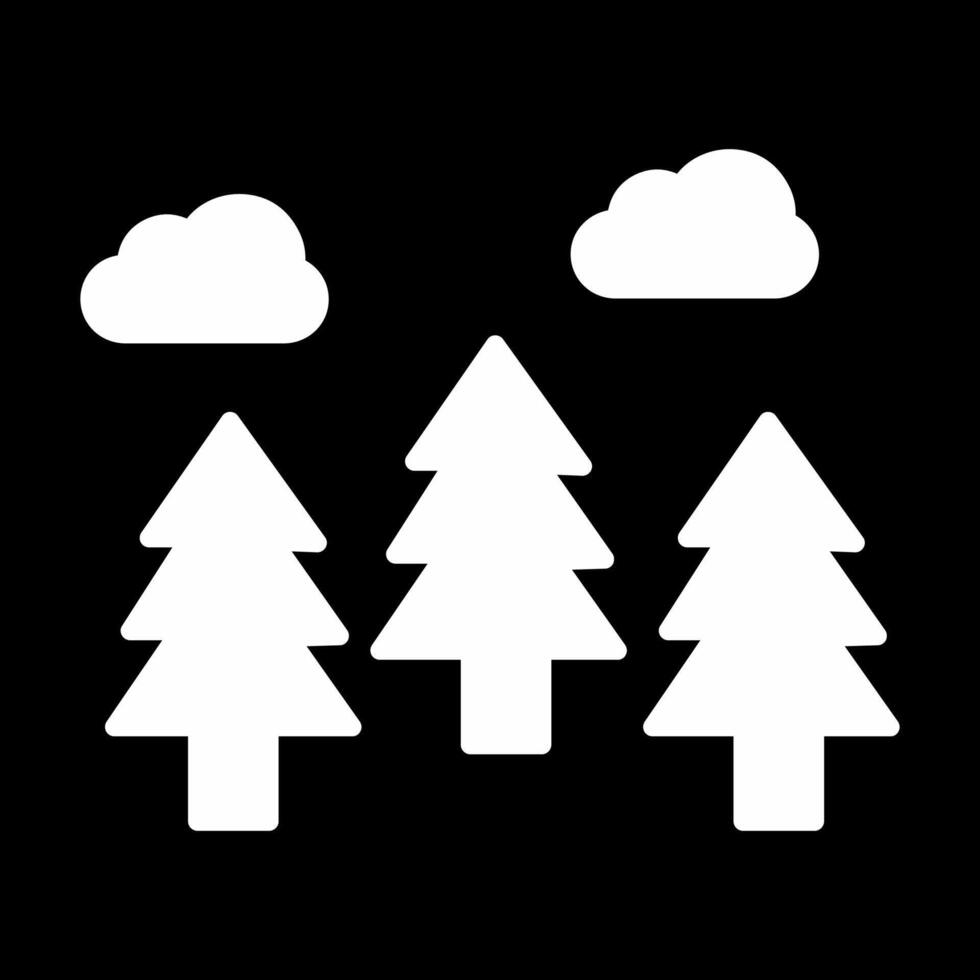 icono de vector de bosque