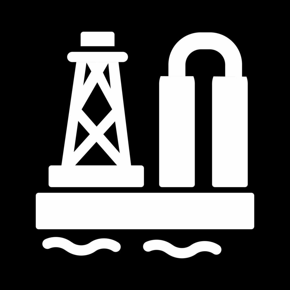 Oil Platform Vector Icon