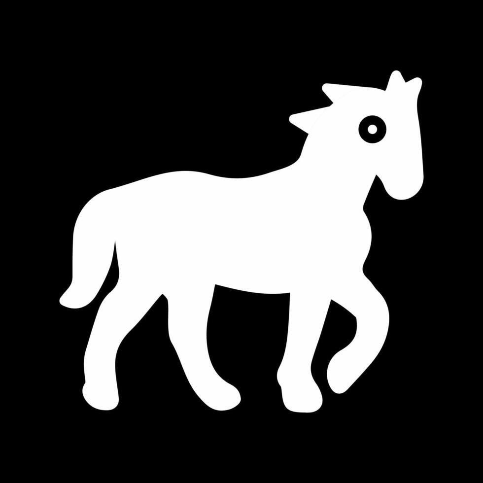 icono de vector de caballo