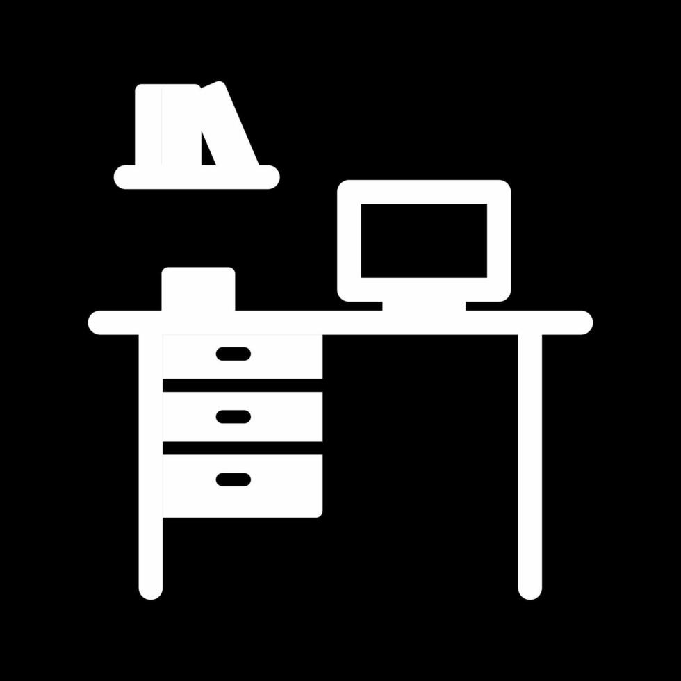 Office Desk Vector Icon