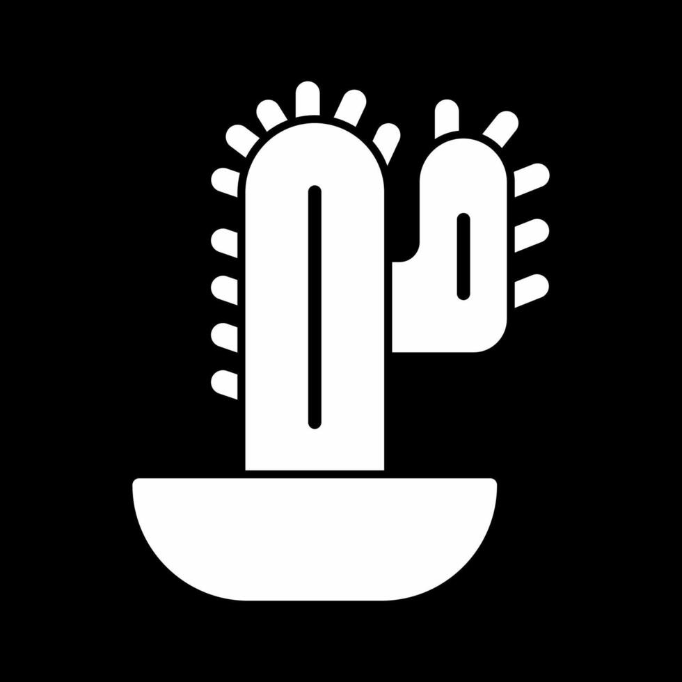 icono de vector de cactus