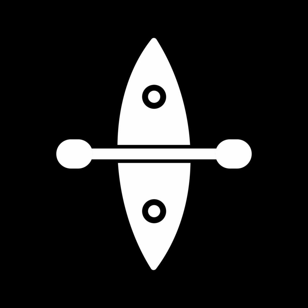 icono de vector de kayak