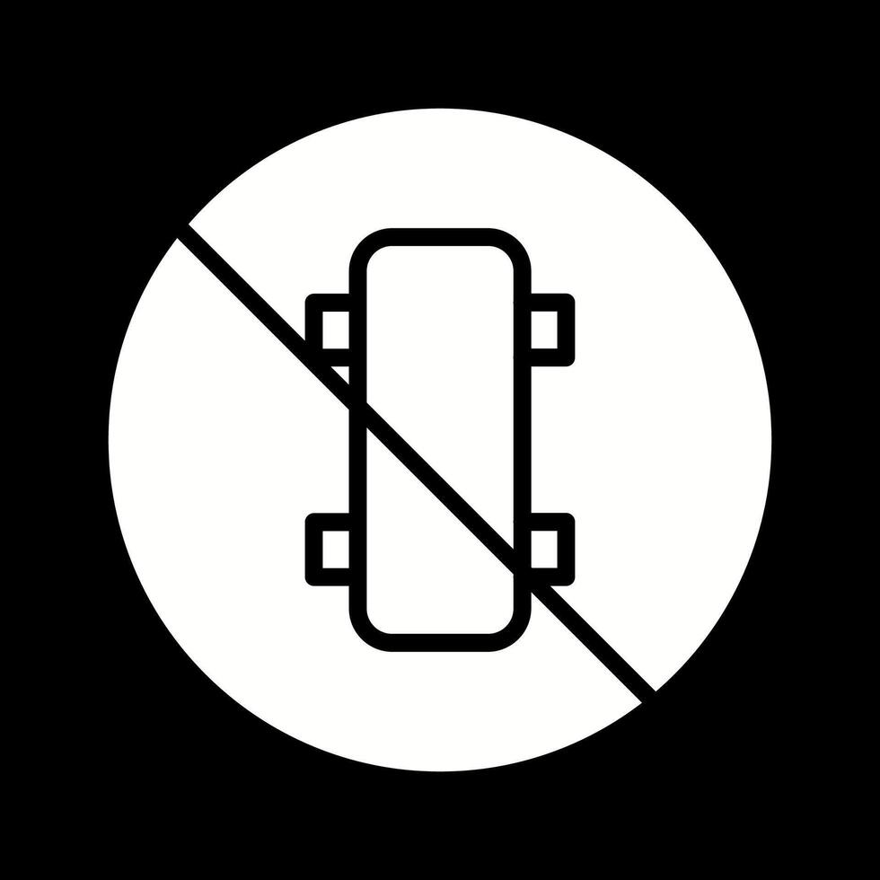 No Skating Vector Icon