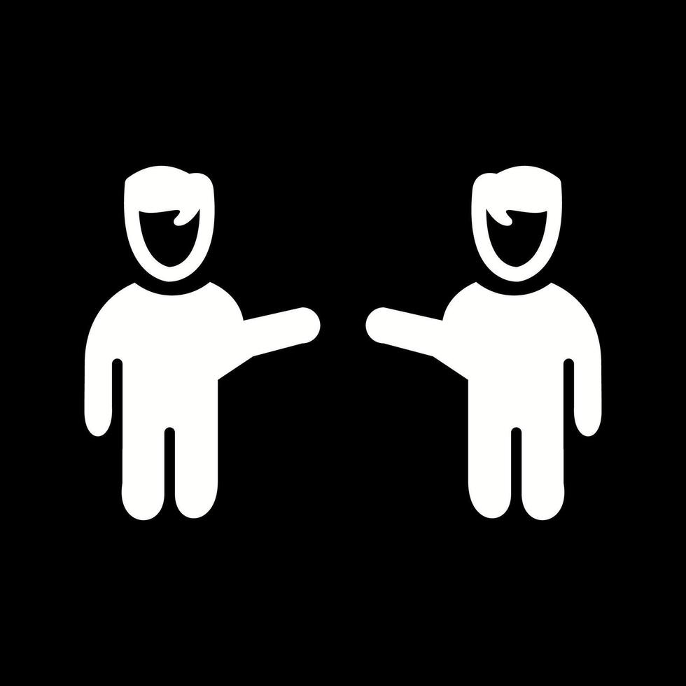 Waving to People I Vector Icon