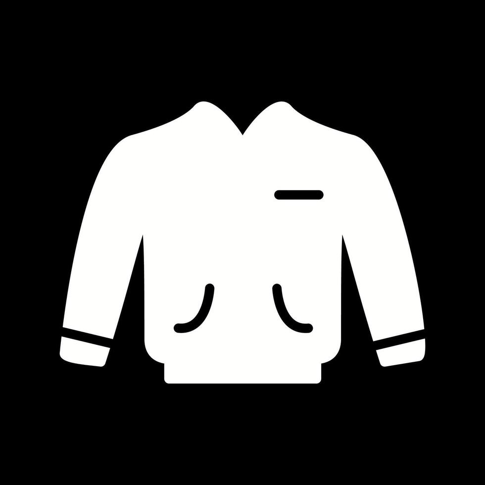 icono de vector de chaqueta