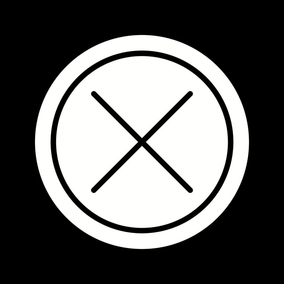 Do Not Cross Vector Icon