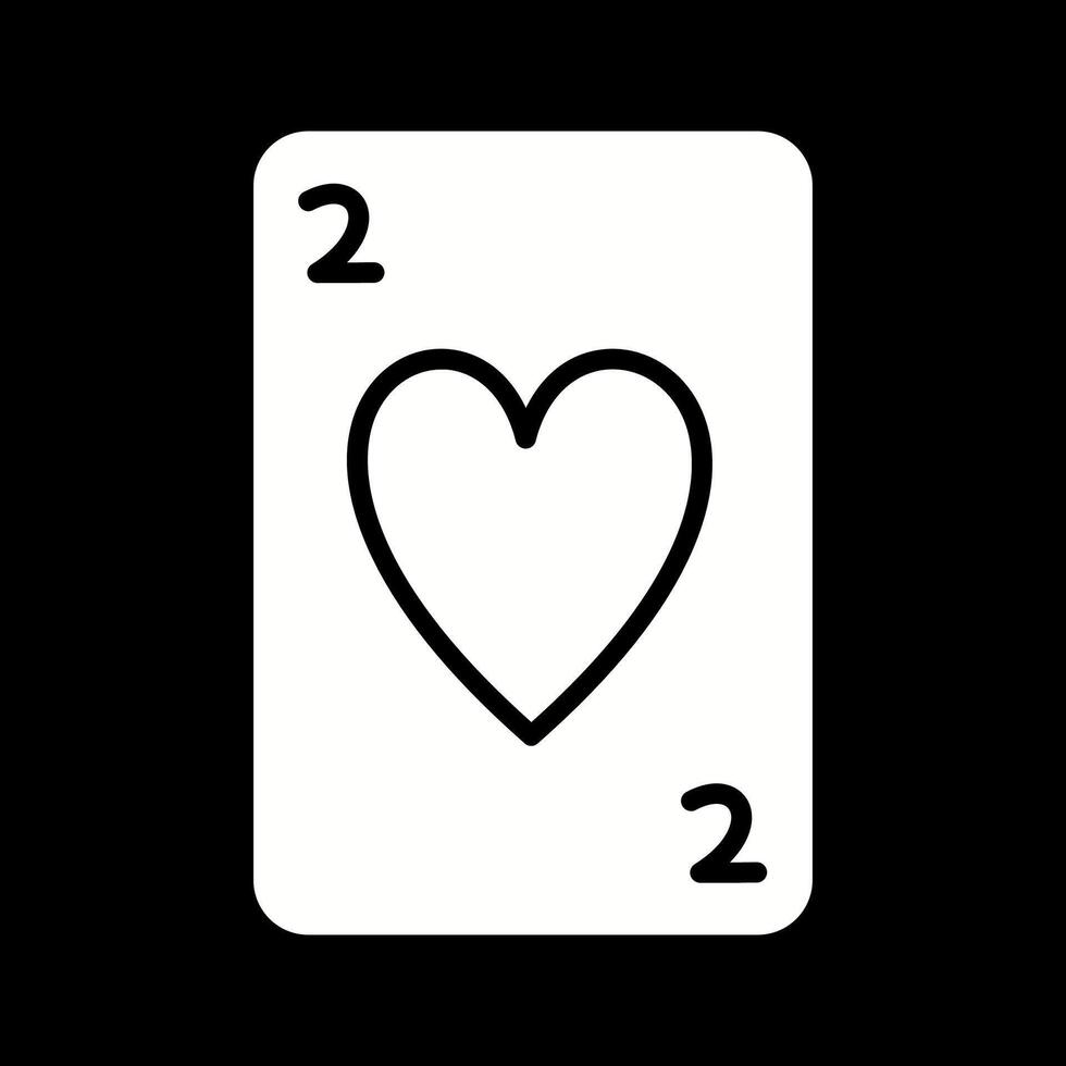 icono de vector de tarjeta de corazones