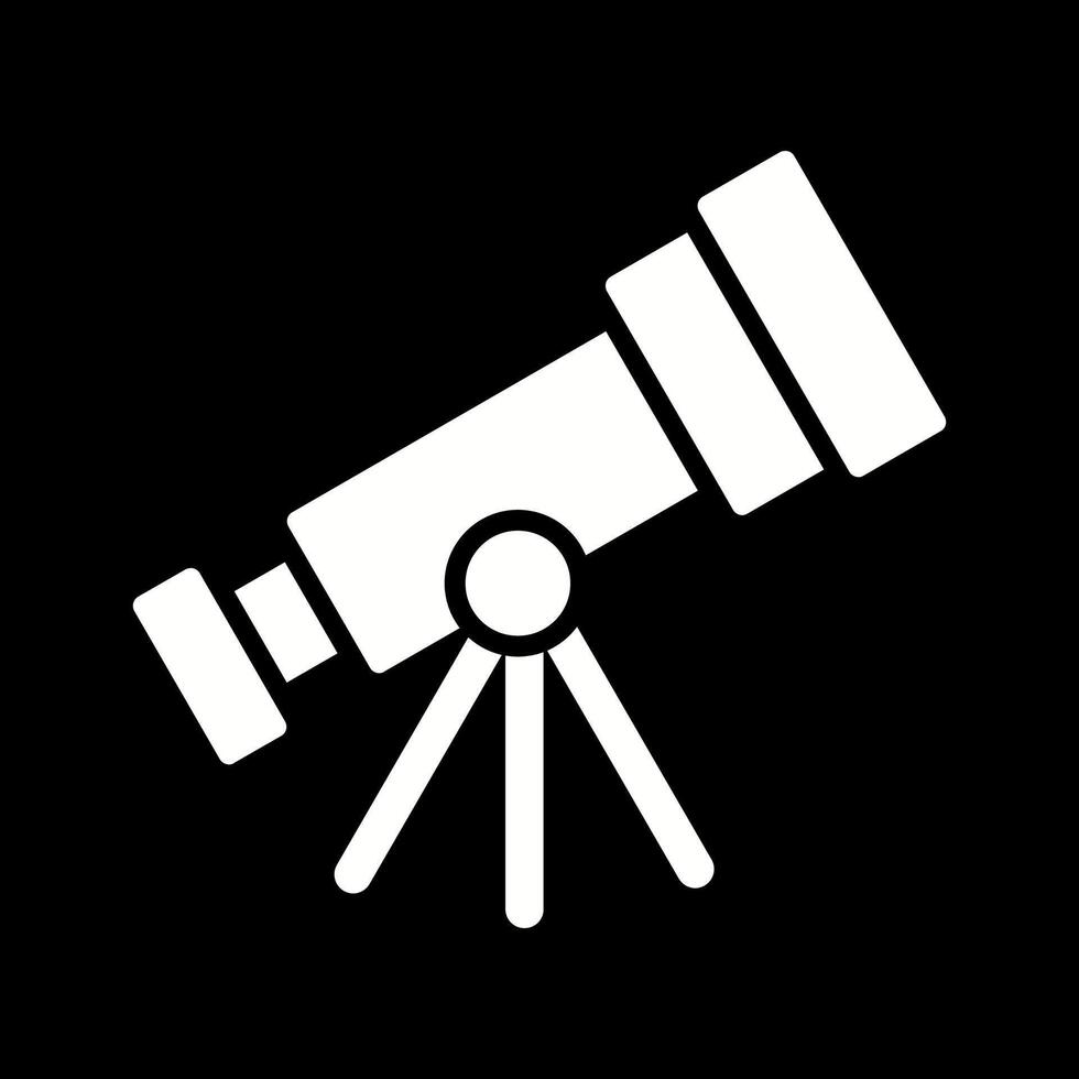 icono de vector de telescopio