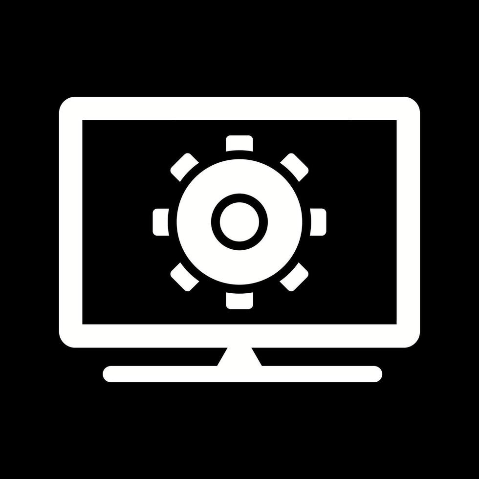 Computer Settings Vector Icon