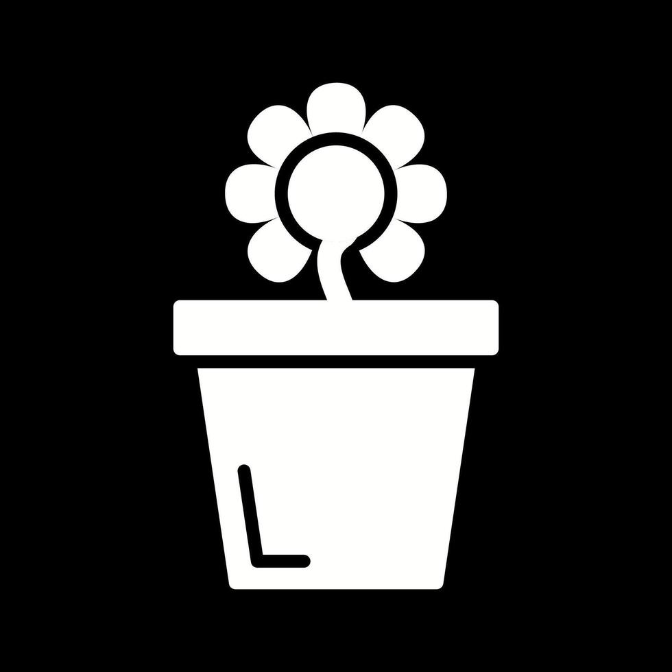 Flower Pot Vector Icon