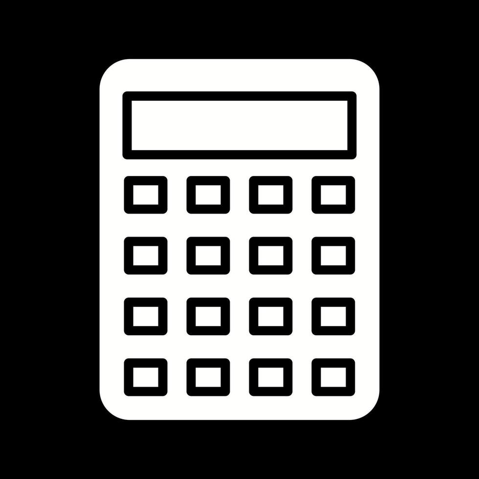 icono de vector de calculadora