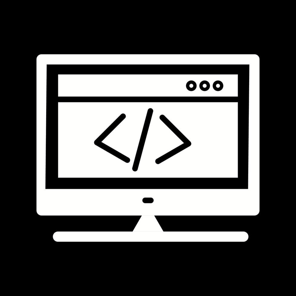 icono de vector de codificación html