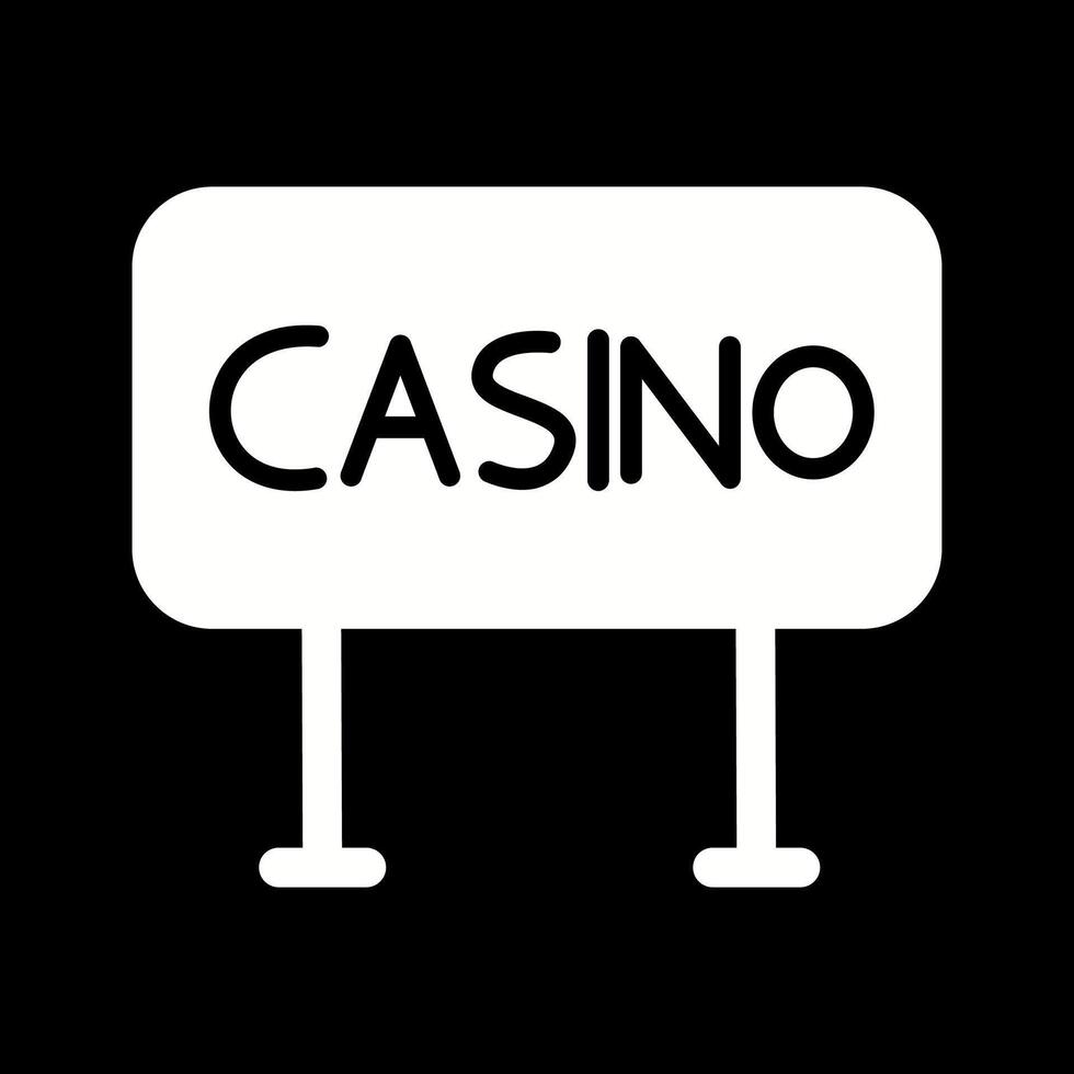 Casino Sign Vector Icon