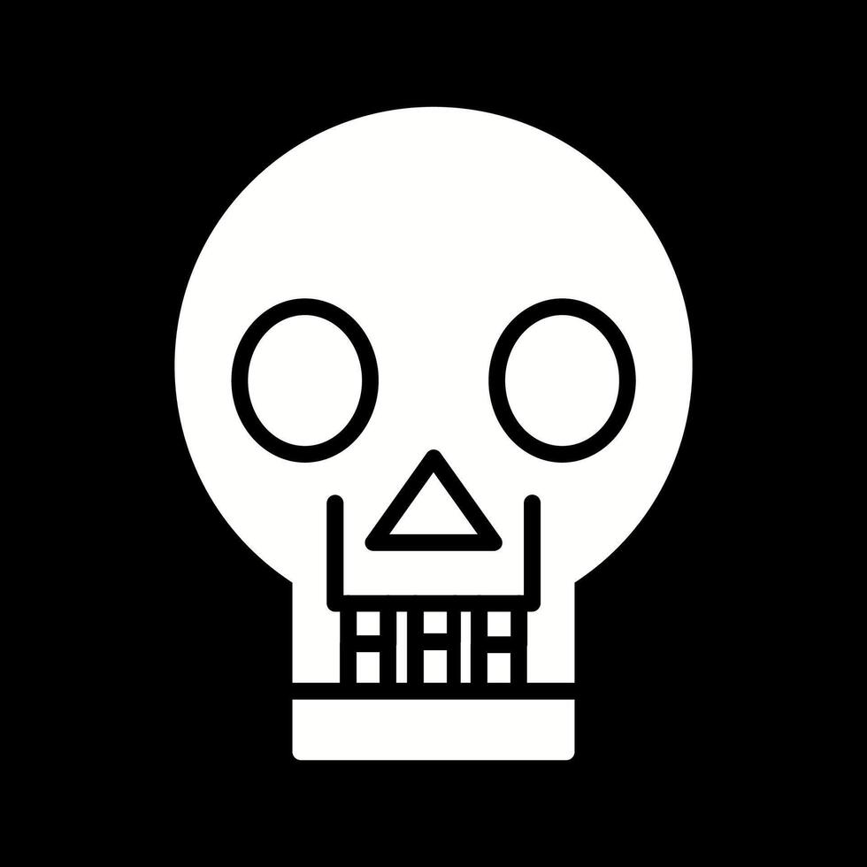 Skull X ray Vector Icon